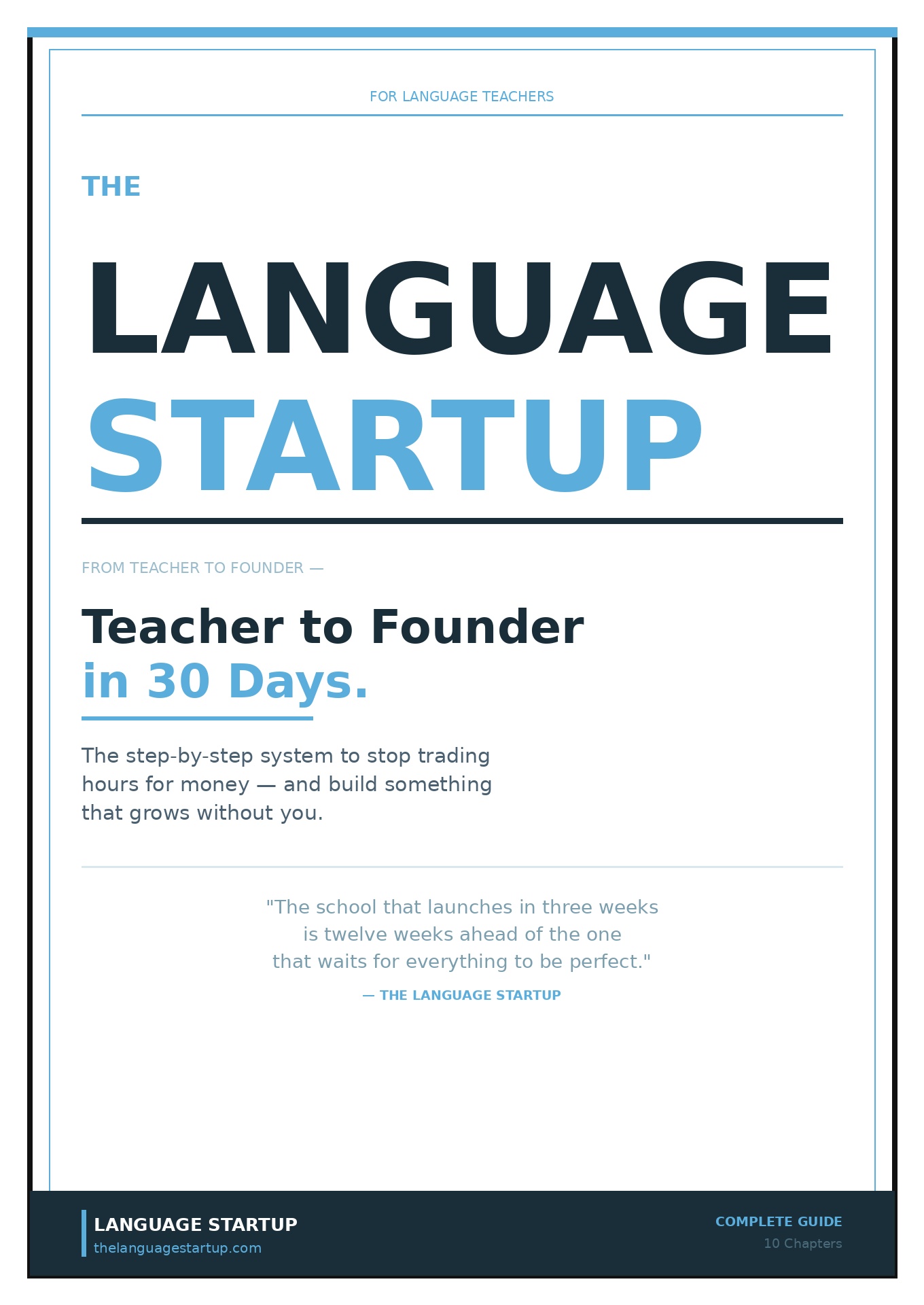 The Language Startup Book Cover
